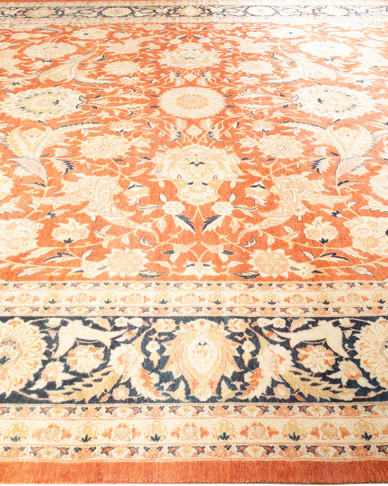 Mogul, One-of-a-Kind Hand-Knotted Area Rug Orange, 11' 10" x 15' 4"