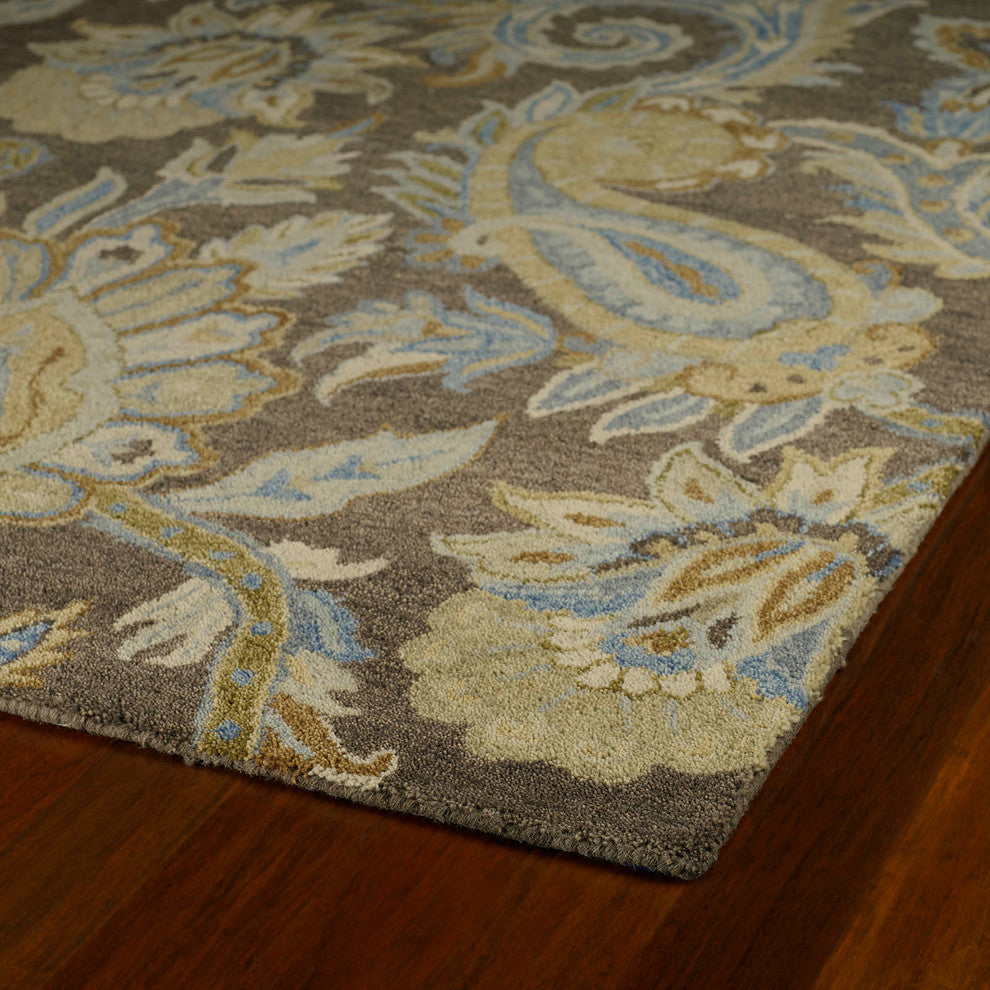 Kaleen Helena Brown Hand-Tufted Rug, 10''x14''