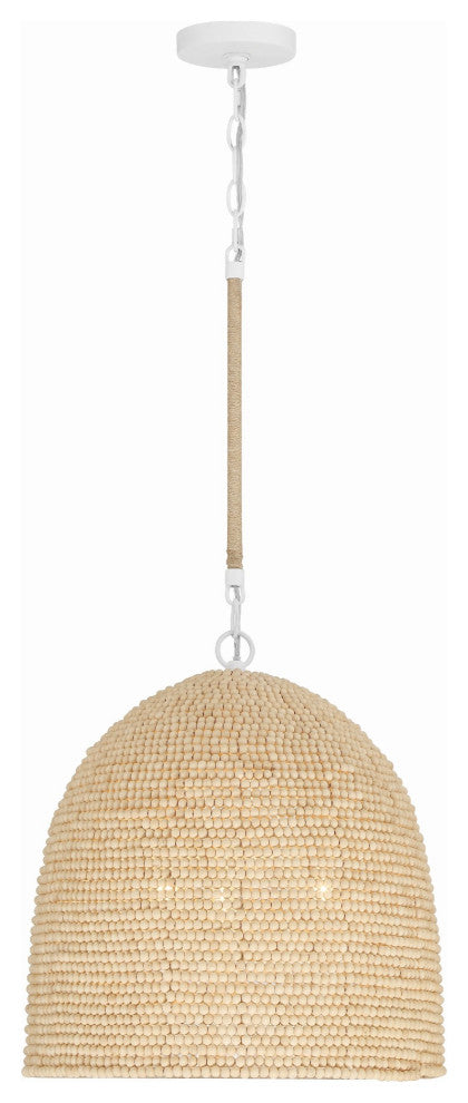 Crystorama Lighting Group JSP-10533 Jasper 3 Light 16"W Pendant - Matte White