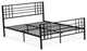 Tyler Bed Frame With 9 Metal Legs High-Class Bed In Powder Coating Black Color