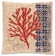 Coral Coast 18"x18" Compass Pillow Cover, Natural