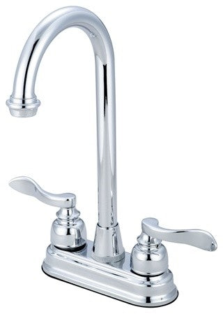 Kingston Brass 4" Centerset Bar Faucet, Polished Chrome