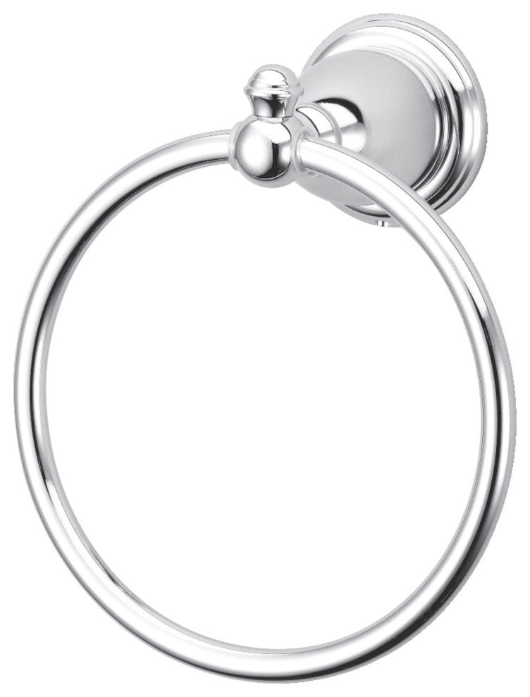 Kingston Brass Towel Ring, Polished Chrome