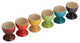 Le Creuset Stoneware 6-Piece Set Rainbow Egg Cups