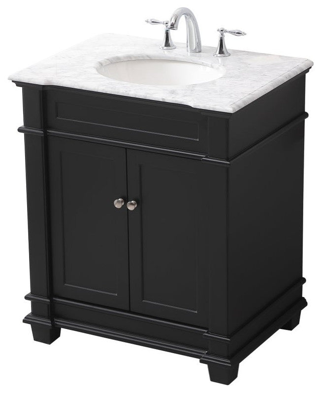 Weston Single Bathroom Vanity Set, Black, 30