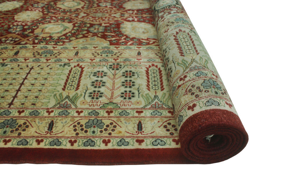 Pak-Persian Kobra Burgundy/Gray Rug, 8'10x11'9
