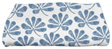 Ina, Floral Print Bath Towel, Blue