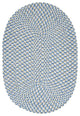 Colonial Mills Confetti TI59 Blue Kids/Teen Area Rug, Oval 5'x8'