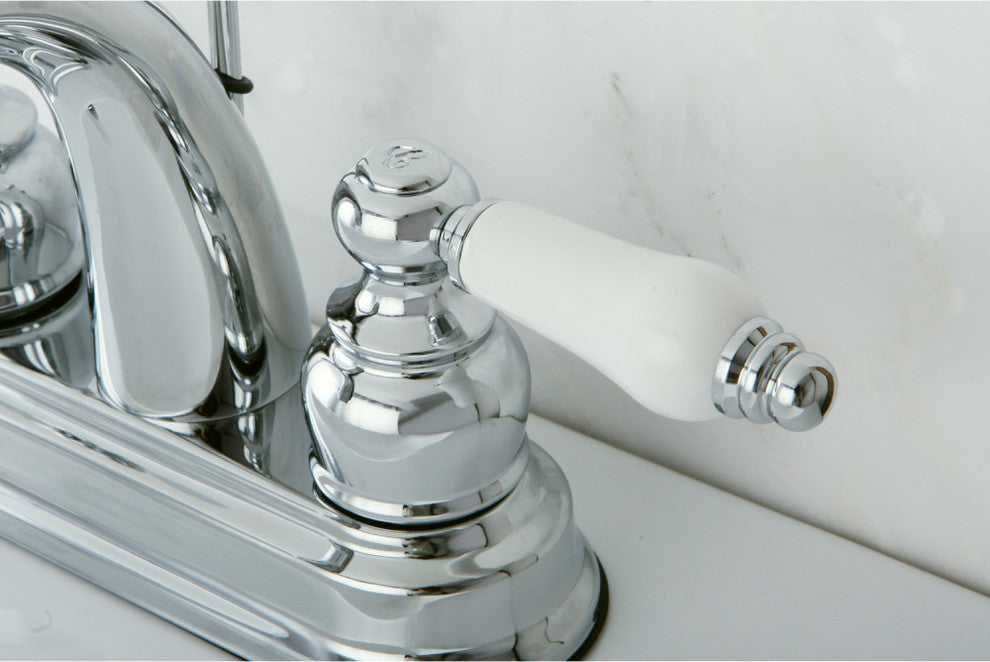 Kingston Brass 4" Centerset Bathroom Faucet, Polished Chrome