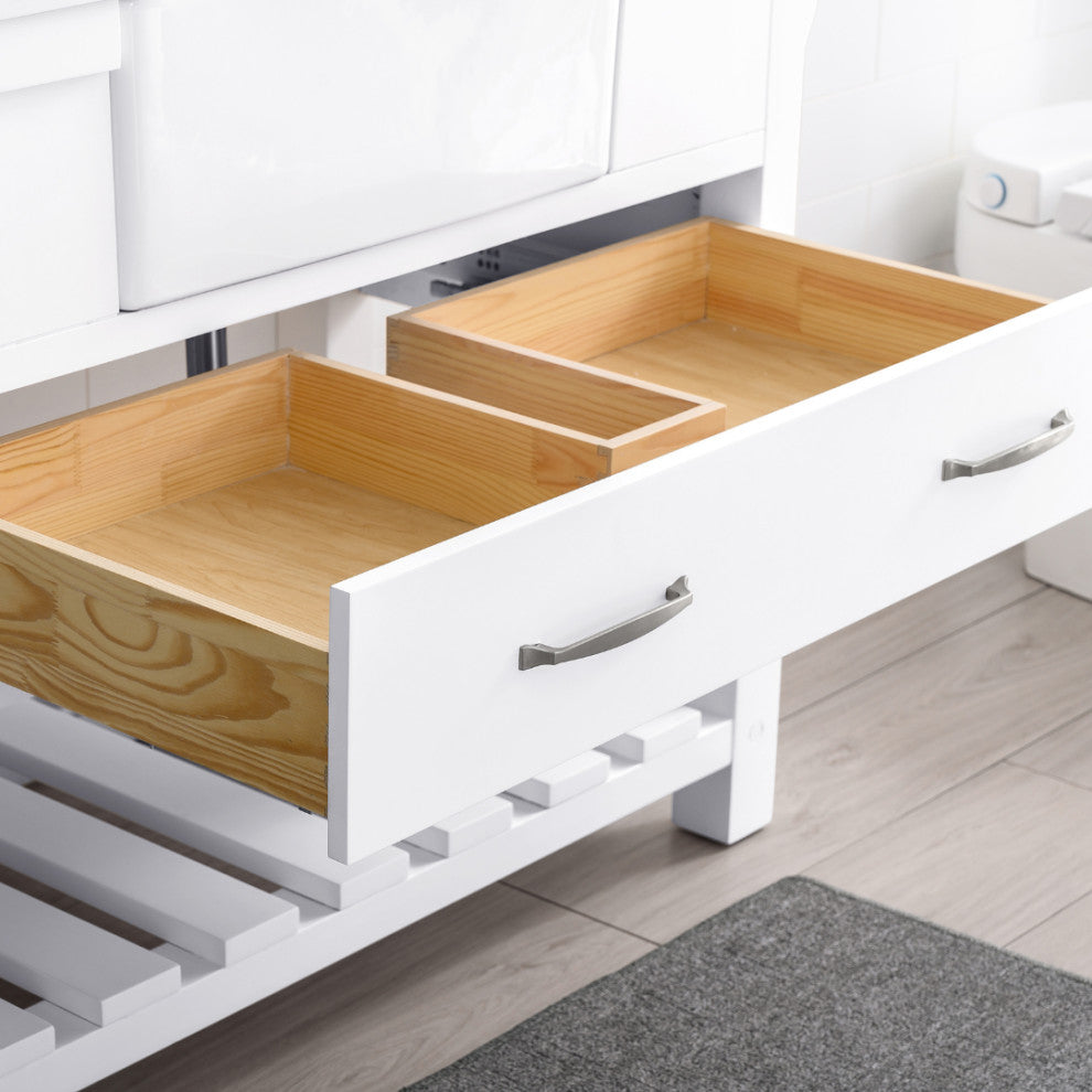 Wesley 54" Bathroom Vanity, White