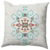 Southwest Medallion Decorative Throw Pillow, Light Blue, 26"x26"