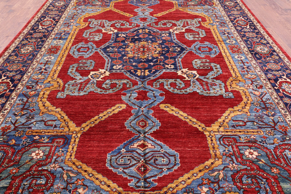 Handmade Persian Fine Serapi Wool Rug 9' 10" X 13' 4" - Q12632