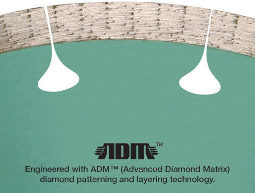 Pearl Abrasive P4 Reactor ADM Porcelain Diamond Blade, 4-1/2"