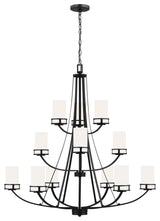 Robie 12 Light Chandelier, Midnight Black