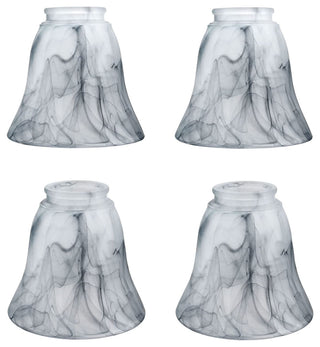 23166-4 Replacement Smoky Alabaster Ceiling Fan Glsss Shade, 4 Pack.