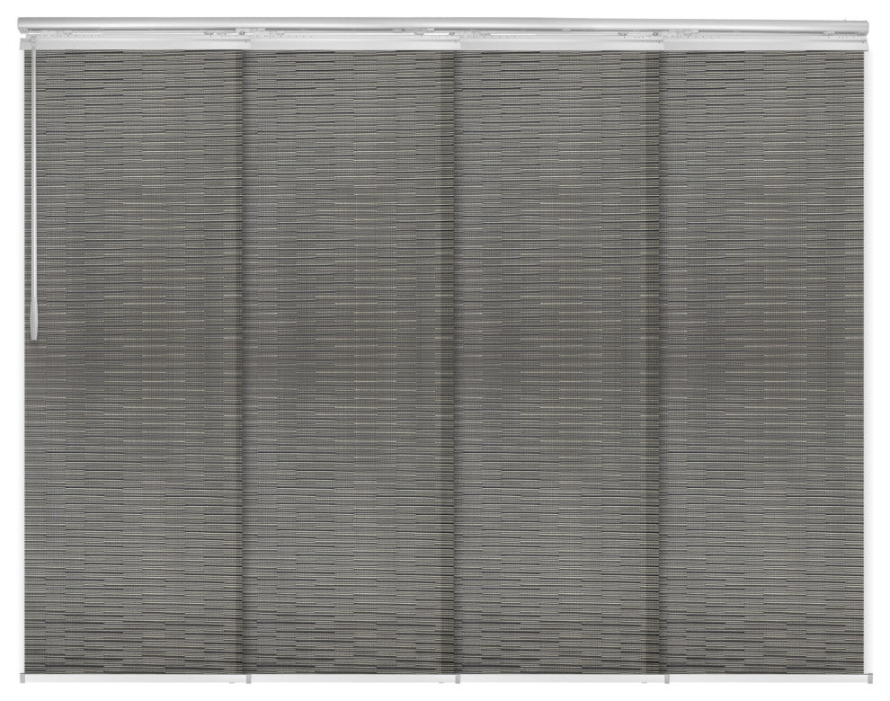 Kato 4-Panel Track Extendable Vertical Blinds 48-88"W