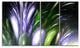 Mysterious Psychedelic Flower, Abstract Wall Art Canvas, 48"x28", 4 Panels