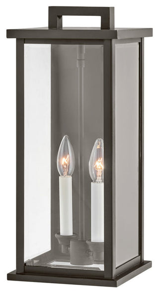 Hinkley Weymouth 18.5" Medium Outdoor Wall Mount Lantern, Oil Rubbed Bronze