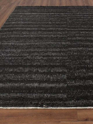 Kaza Hand-Knotted Wool Charcoal/Brown Area Rug