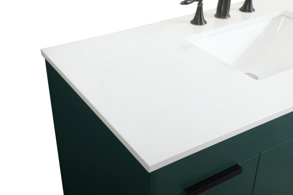 Home Living 22" Modern Green-Light Bathroom Vanity