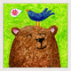 Marmont Hill, "A Beary Happy Song" by Janet Nelson Framed Painting Print, 18x18