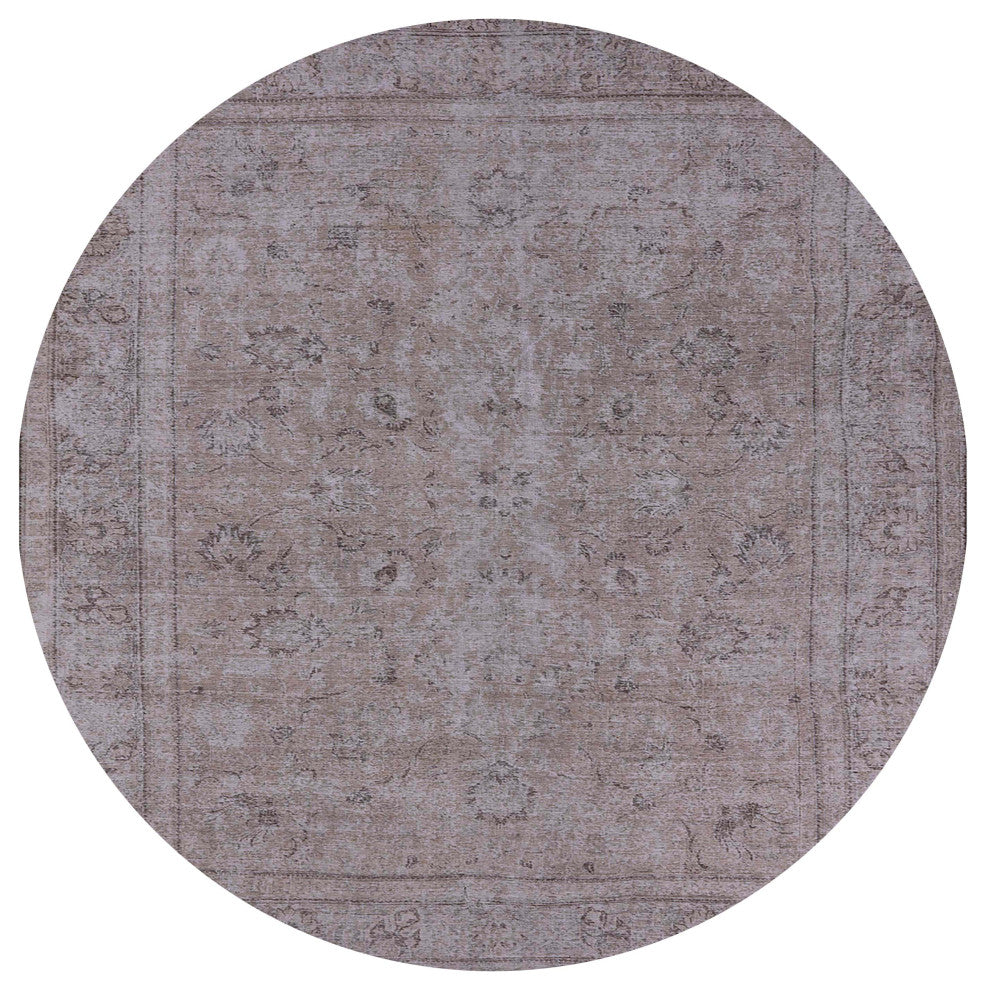 Ahgly Company Indoor Round Mid-Century Modern Area Rugs, 5' Round