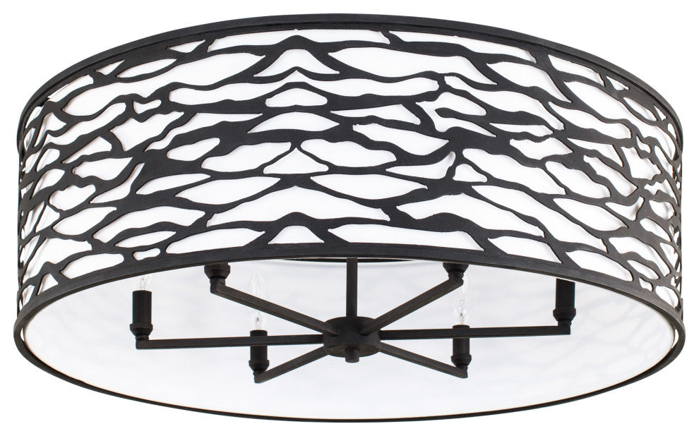 Kato 6-Lt Convertible Semi-Flush/Pendant - Carbon