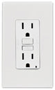 Leviton GFCI Receptacle With Wall Plate, 15 Amp, 125 Volt