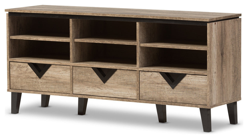 Wales Light Brown Wood 55" TV Stand