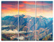 "Kolochava Village in Morning Landscape" Photo Metal Wall Art, 3 Panels, 36"x28"