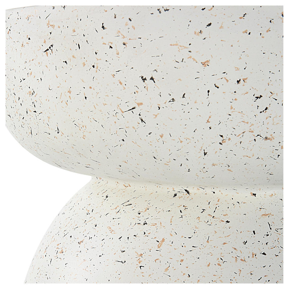 Zoomed-in close-up of curved edge against white background.