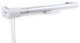 Heavy Duty Traverse Rod, One Way Cord Left 30-48", White