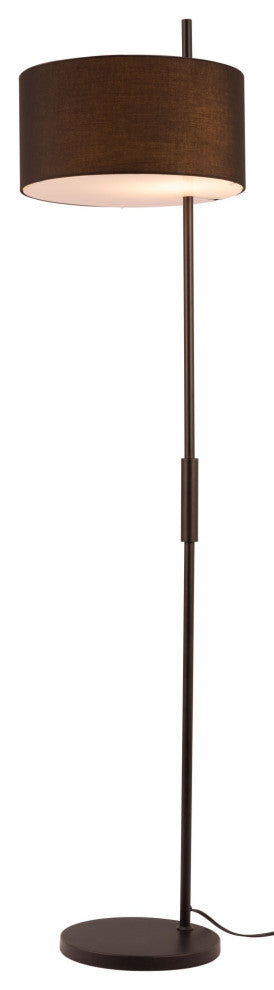 Floor Lamp Light, Steel Metal, Black, Kitchen Lounge Bistro Lobby Hospitality