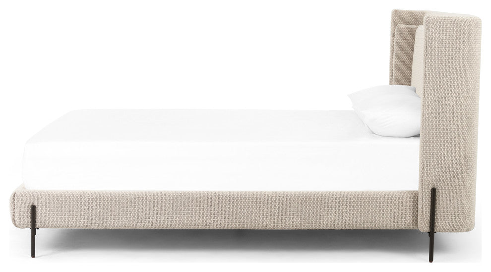Dobson Bed-Perin Oatmeal-Queen