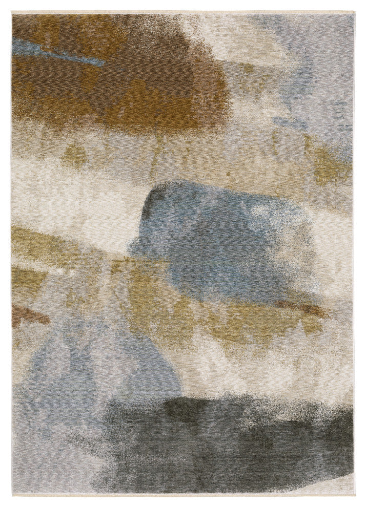 Harlan Modern Abstract Odyssey Polyester Area Rug Runner 2'3" x 7'6"