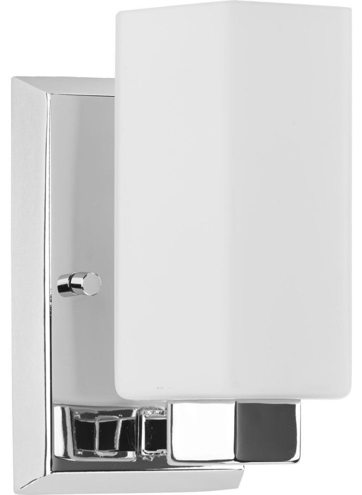 Estrada Collection 1-Light Contemporary Bath and Vanity Light, Polished Chrome