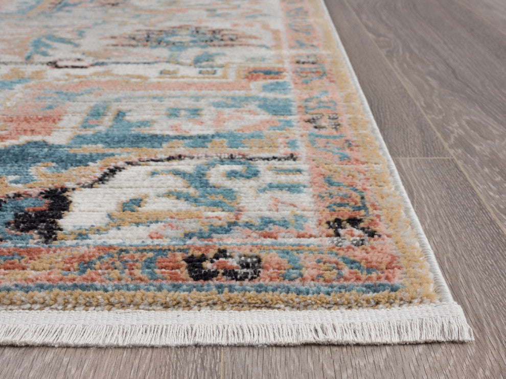Abani Azure Collection AZR110A Beige Faded Vintage Persian Area Rug