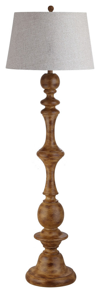 Taylor 67" Resin Floor Lamp, Brown