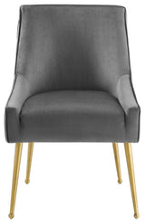 Discern Pleated Back Upholstered Performance Velvet Dining Chair