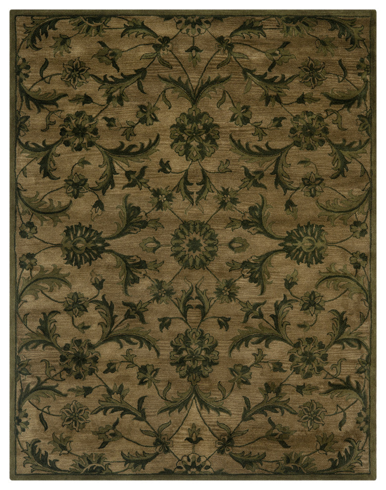 Safavieh Antiquity Collection AT824 Rug, Olive/Green, 9'x12'