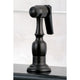 Kingston Brass Widespread Kitchen Faucet With Brass Sprayer, Oil Rubbed Bronze