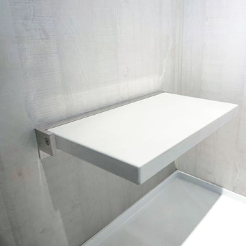 Transolid PPS1420UP-01BS Preston 14x20  FlipUp Seat, White/Brushed Stainless