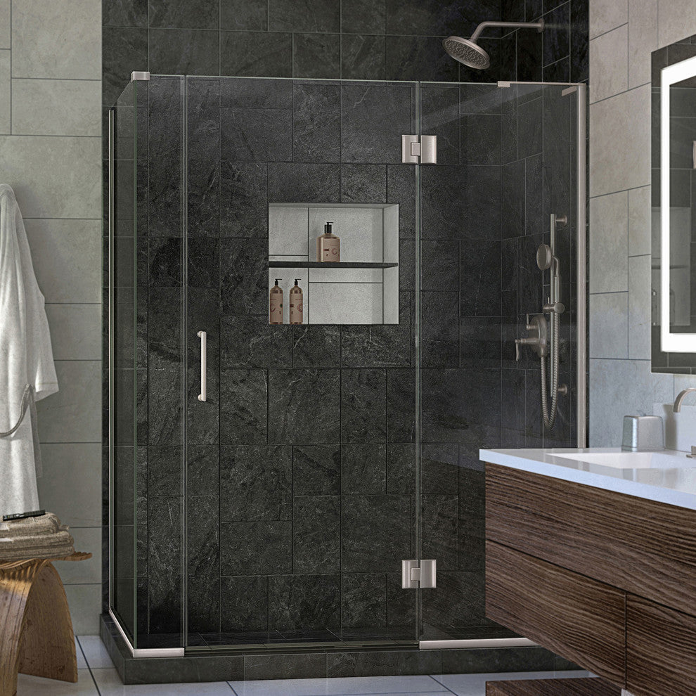 Dreamline Unidoor-X 58"x34.375"x72" Hinged Shower Enclosure