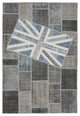 Rug N Carpet - Handwoven Anatolian 6' 7'' x 9' 11'' Flag Patchwork Rug
