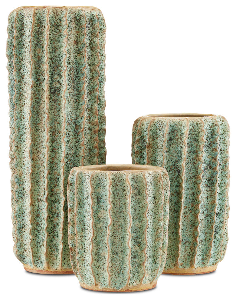 Sunken Boat Small Green Vase