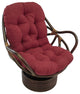 48"x24" Solid Micro Suede Swivel Rocker Cushion, Red Wine