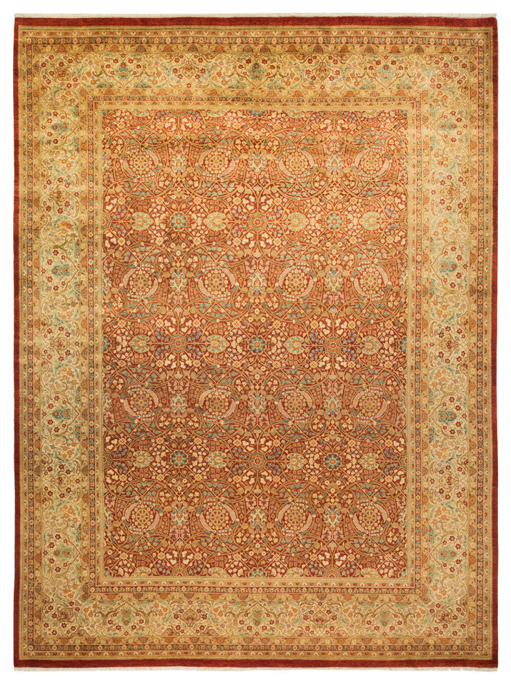 Madilyn, One-of-a-Kind Hand-Knotted Area Rug Red, 9'3"x12'2"