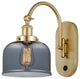 Bell Sconce, Satin Gold, Plated Smoke, Plated Smoke