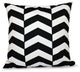Geometric Decorative Pillow, Black, 20"x20"