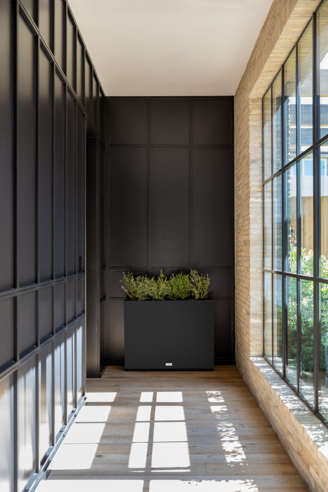 Veradek Block Series Span Planter, Black, Medium